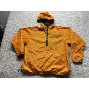 Vintage Nike Windbreaker Hooded Orange Relaxed Fit Mens Size XL